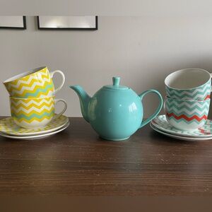 Funky Tea Set (9 Pieces)